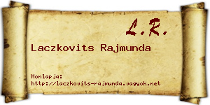 Laczkovits Rajmunda névjegykártya